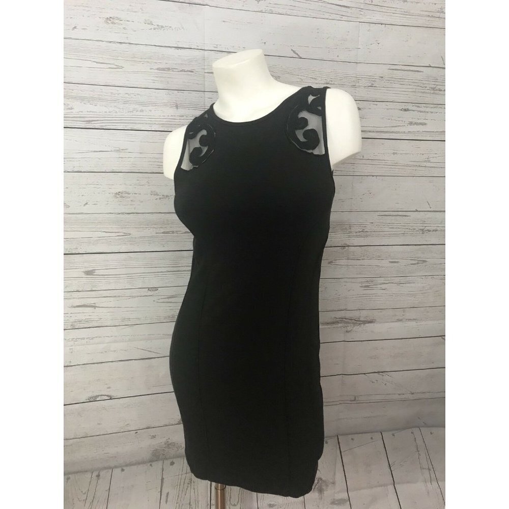 Free People Small Dress Festival Mesh Back Black